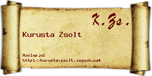 Kurusta Zsolt névjegykártya